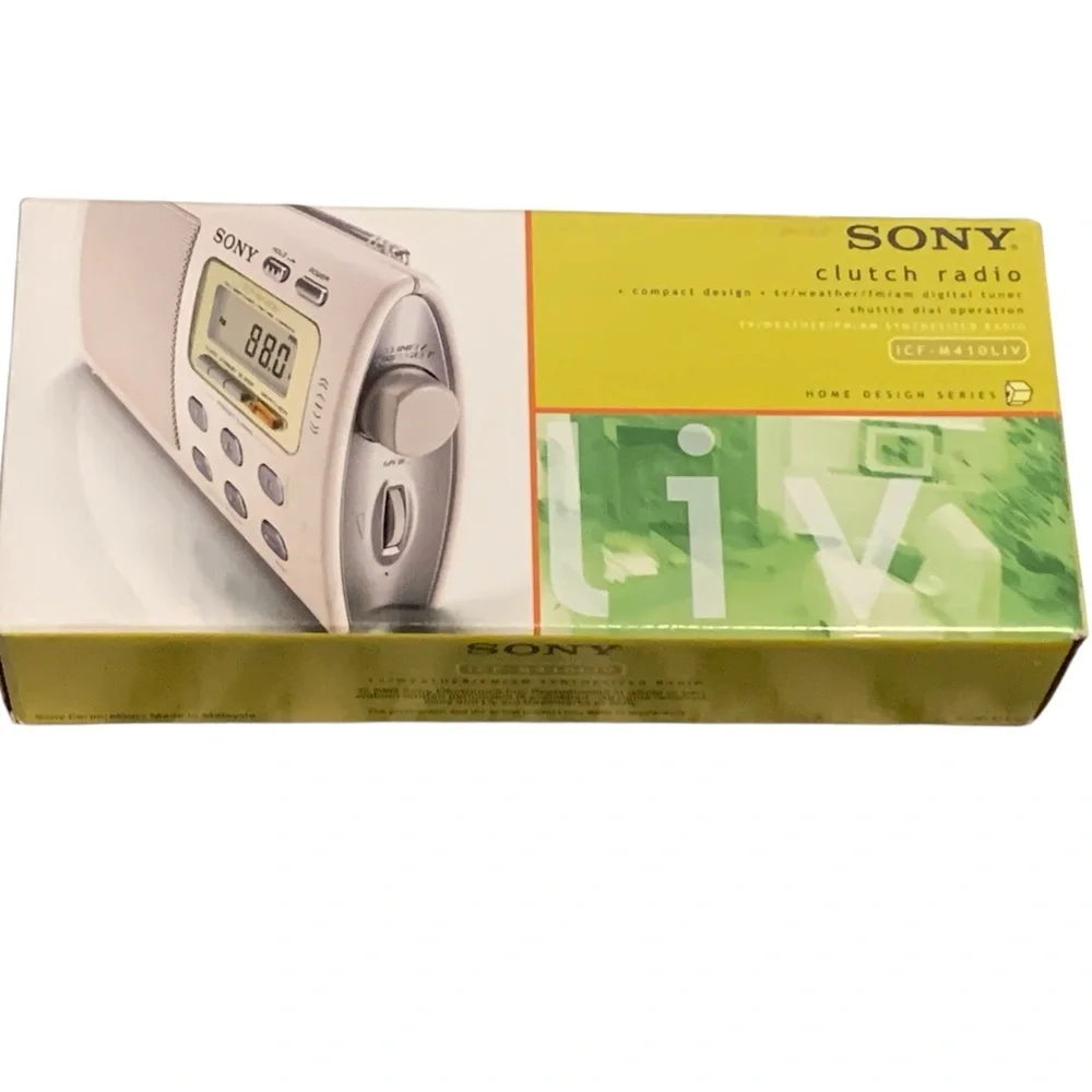 Sony Liv Portable 4-Band TV/Weather/FM/AM Clutch‎ Radio ICF-M410LIV